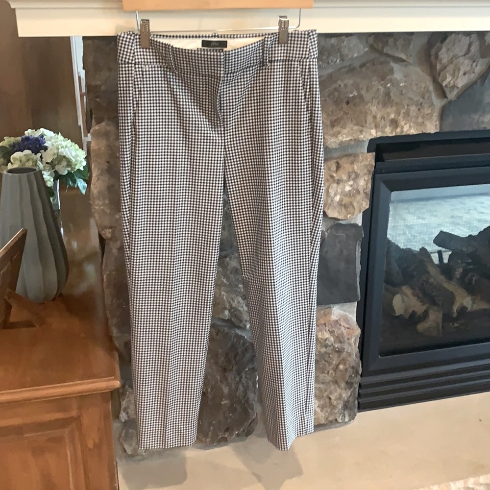 J Crew checked ankle pants!